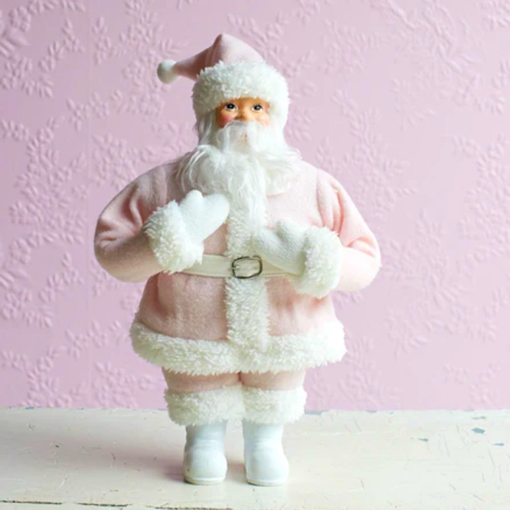RASSC Rachel Ashwell Shabby Chic Couture PINK Holiday Christmas Santa Decor